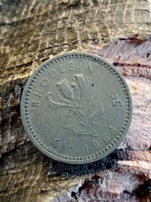 Rhodesia sixpence 5 cents 1964
