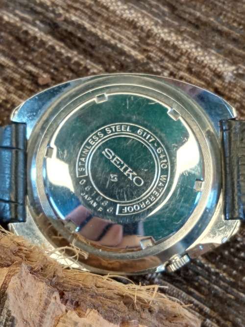 Seiko Navigator 6117-6410 produced June 1970 Automatic 41mm ex crown WORKING