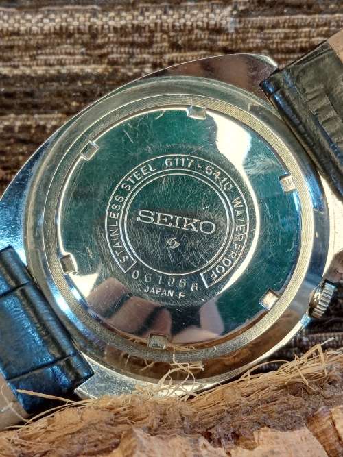 Seiko Navigator 6117-6410 produced June 1970 Automatic 41mm ex crown WORKING