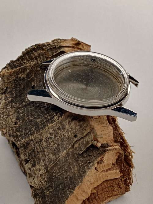 New old stock LANCO watch case crystal intact Size: 34mm ex crown