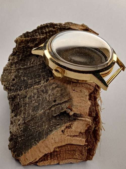 New old stock watch case crystal intact Size: 34mm ex crown