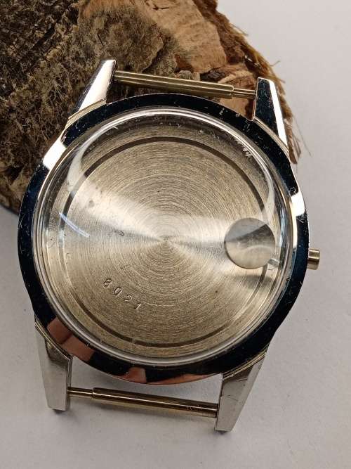 New old stock watch case crystal intact Size: 34mm ex crown