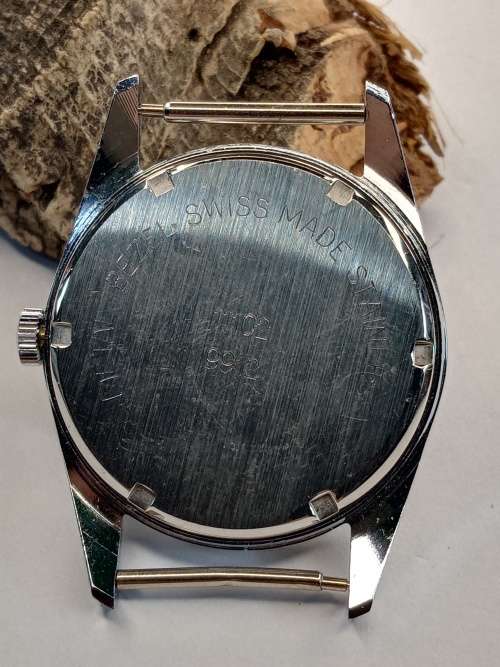 New old stock watch case crystal intact Size: 34mm ex crown