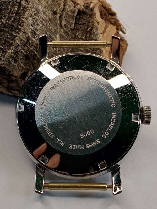 New old stock watch case crystal intact Size: 33mm ex crown