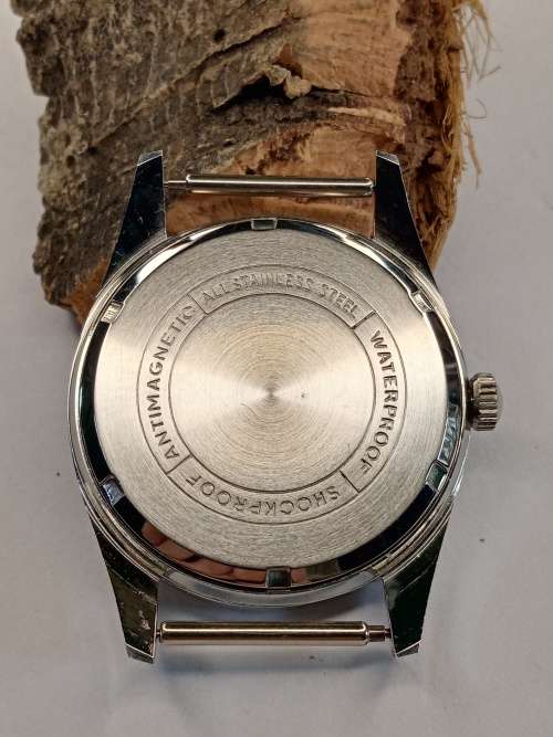 New old stock watch case crystal intact Size: 34mm ex crown