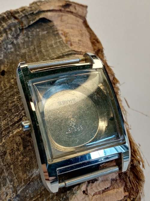 Square new old stock watch cases length: 26mm width: 24mm crystal intact