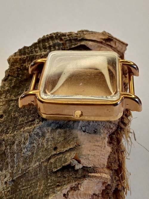 Square new old stock watch cases 26mm crystal intact