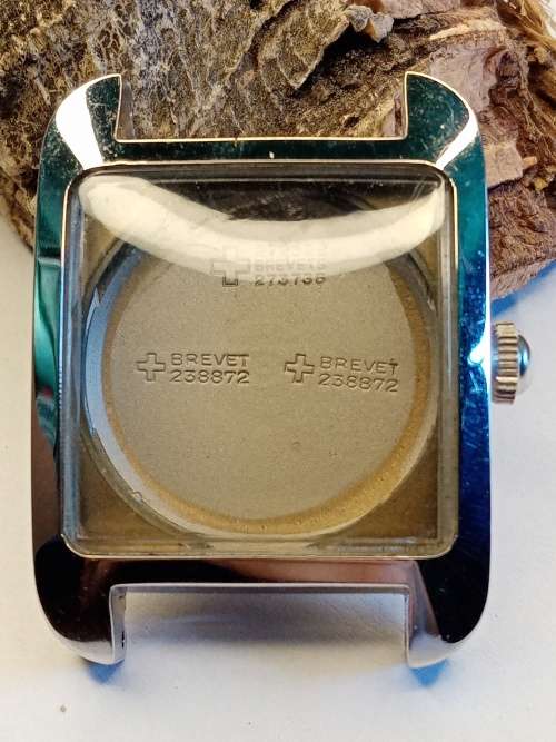 Square new old stock watch cases 29mm crystal intact