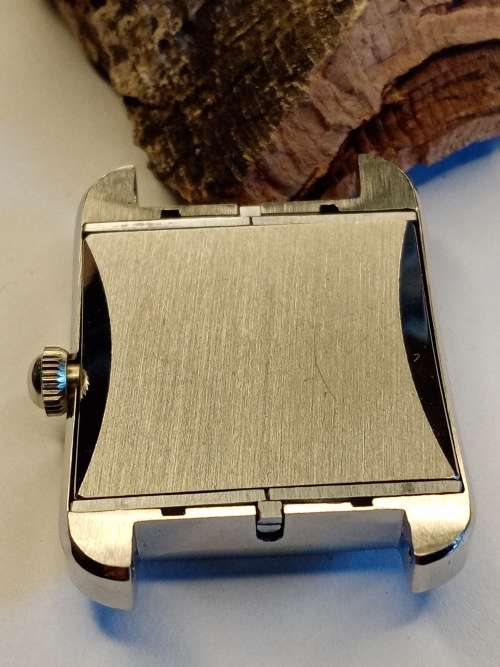 Square new old stock watch cases 29mm crystal intact