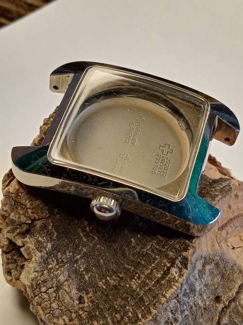 Square new old stock watch cases 29mm crystal intact