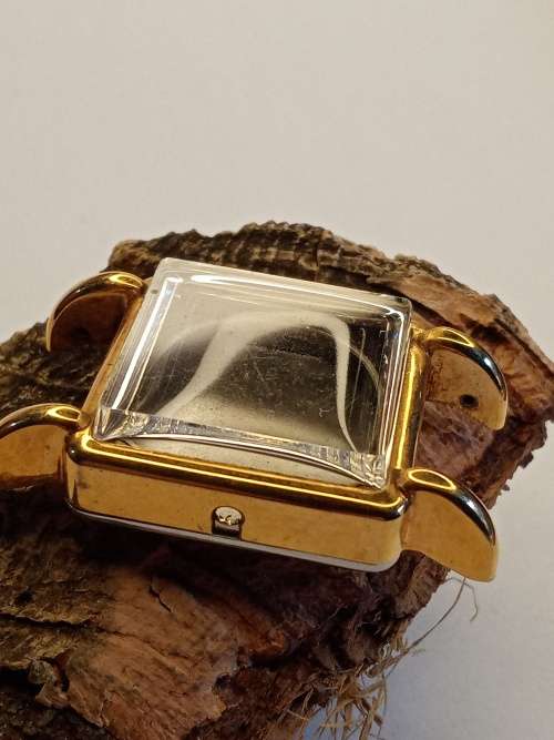 Square new old stock watch cases 27mm crystal intact