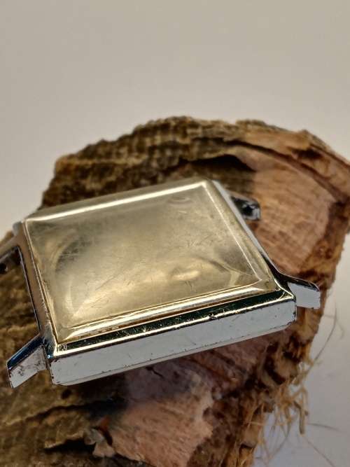 Square new old stock watch cases 28mm crystal intact