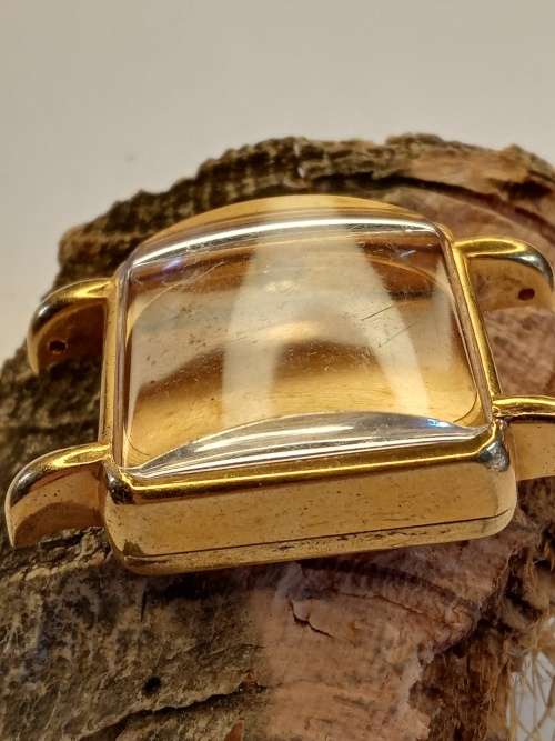 Square new old stock watch cases 26mm crystal intact