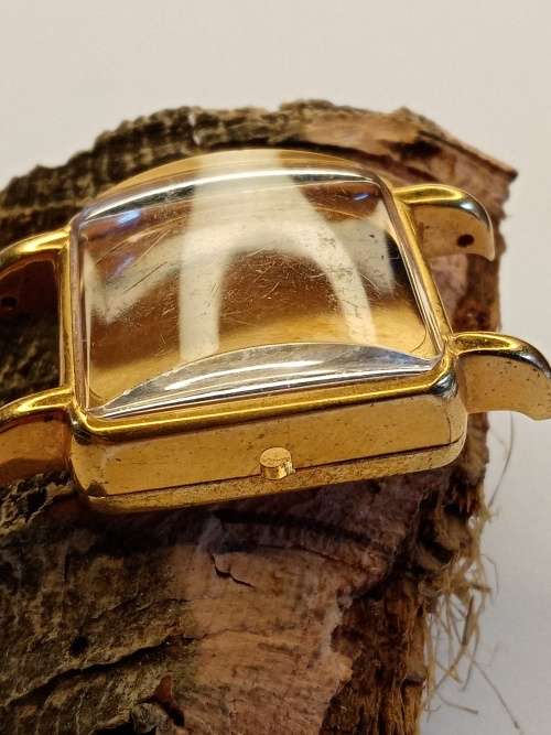 Square new old stock watch cases 26mm crystal intact