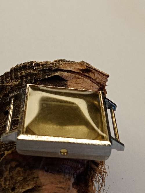 Square new old stock watch cases 26mm crystal intact