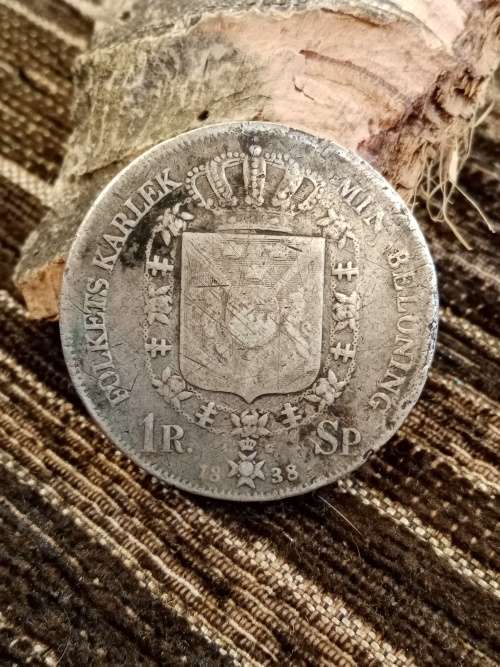 1 Riksdaler 1838 39mm