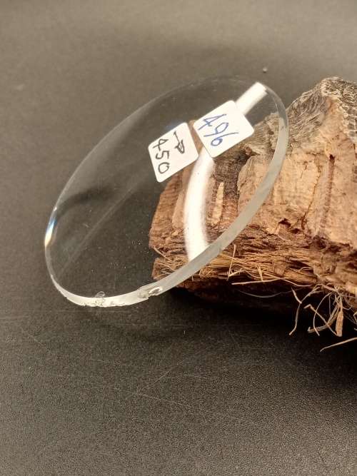 Domed pocket watch crystal thick size: 496