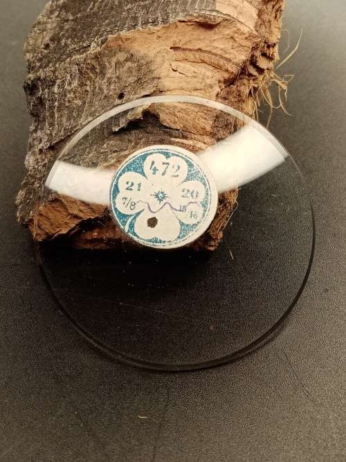 Domed pocket watch crystal thick size: 472