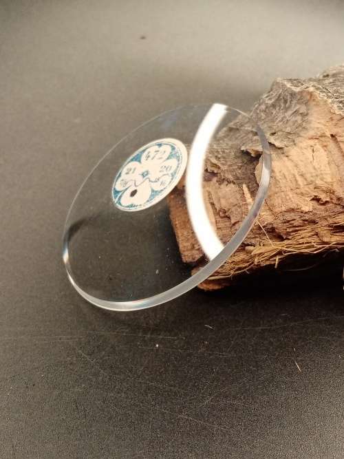 Domed pocket watch crystal thick size: 472