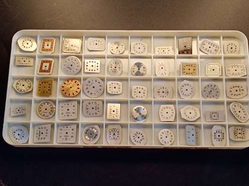 New old stock watch dials 50 watch dials