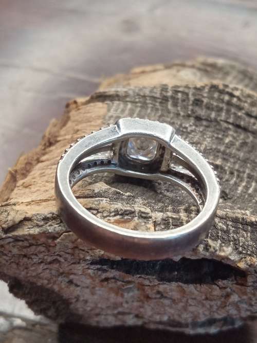 Sterling silver and gold ring Size: M.5 NO BOX!