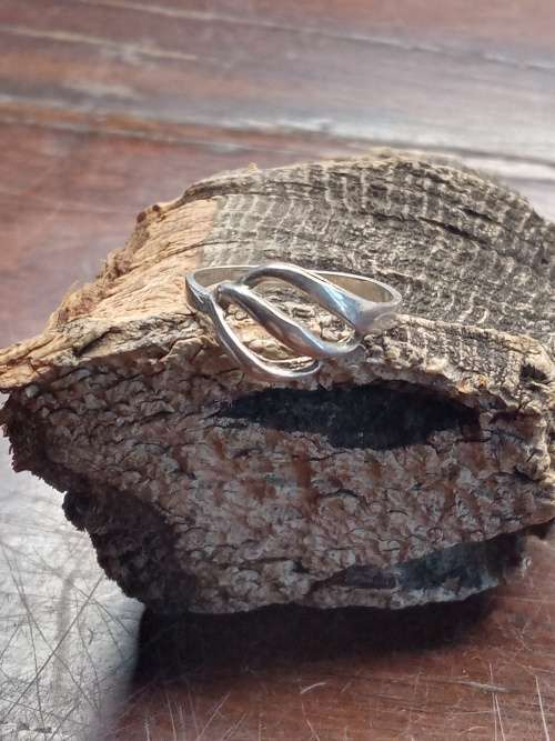 Sterling silver ladies ring Size: L NO BOX!