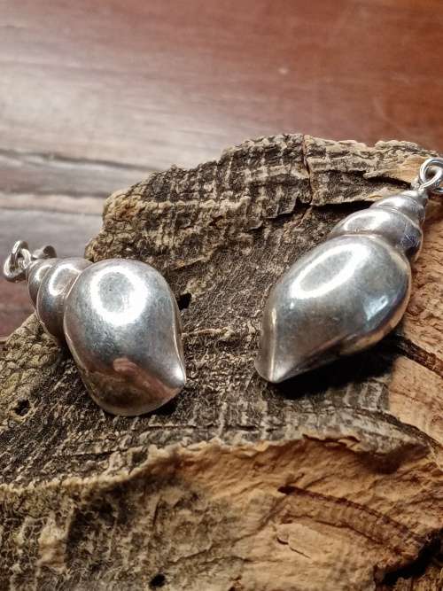 Shell sterling silver earrings