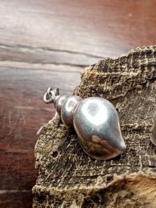 Shell sterling silver earrings