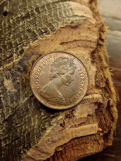 New penny 1/2 1974