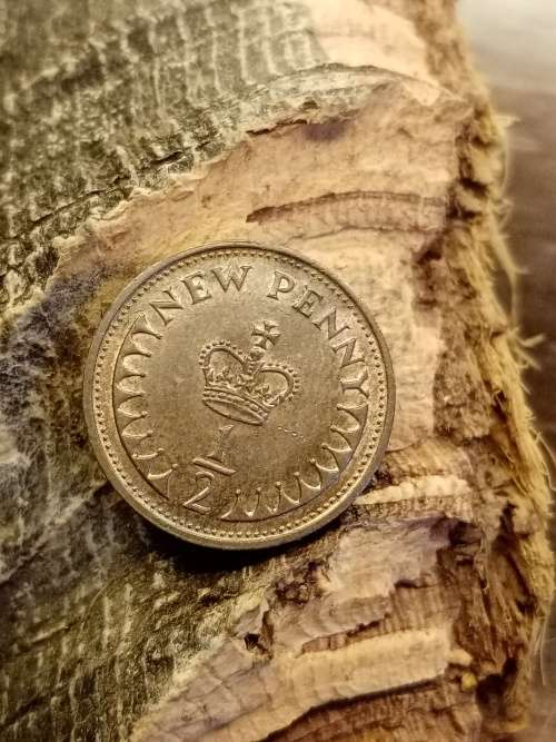 New penny 1/2 1974