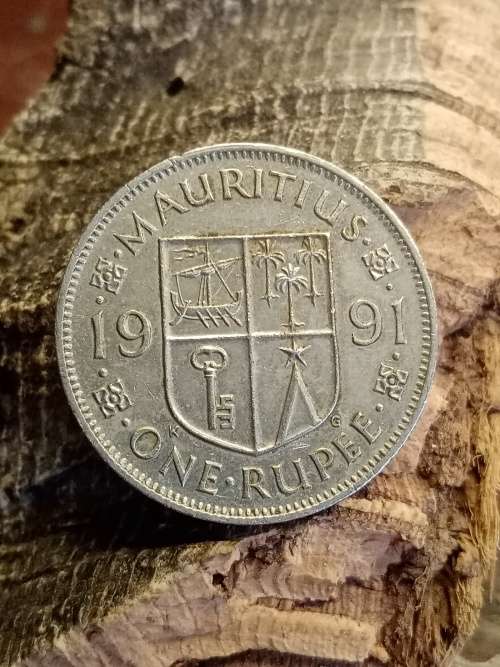 Maritius 1991 one rupee