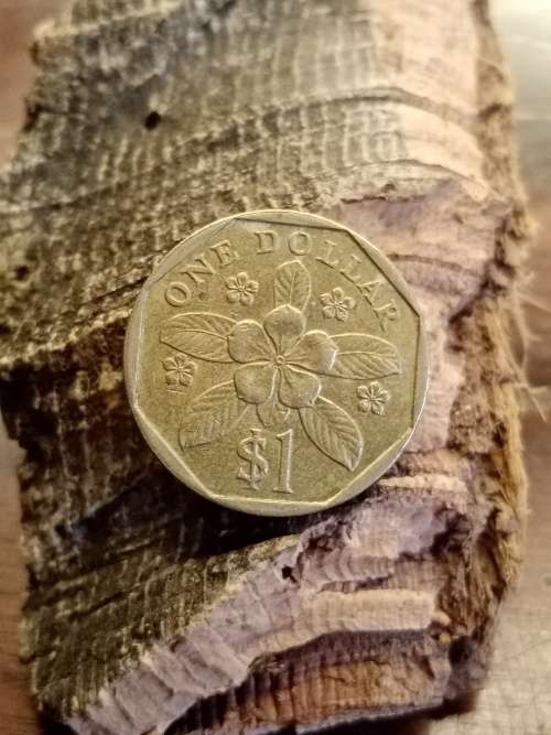Singapore One Dollar 1990