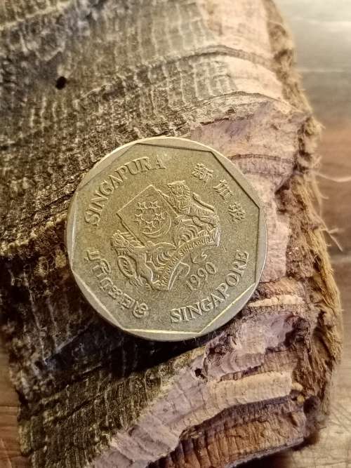 Singapore One Dollar 1990