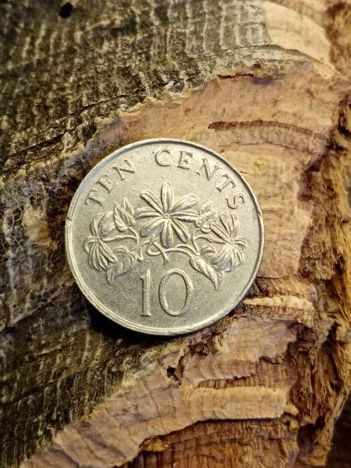 Ten cents Singapore 1989