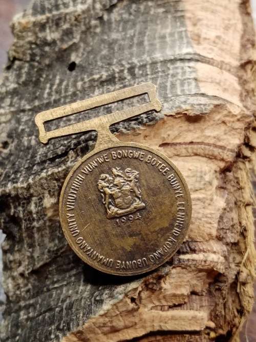 South Africa tiny Border Wall medal