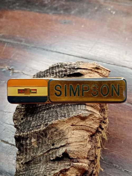 Simpson name badge
