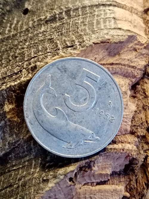 5 1953 Italiana coin