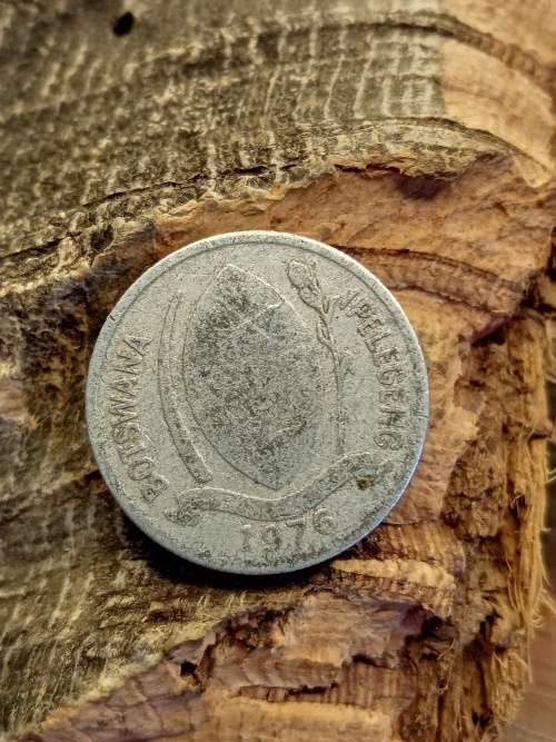 1976 Botswana coin