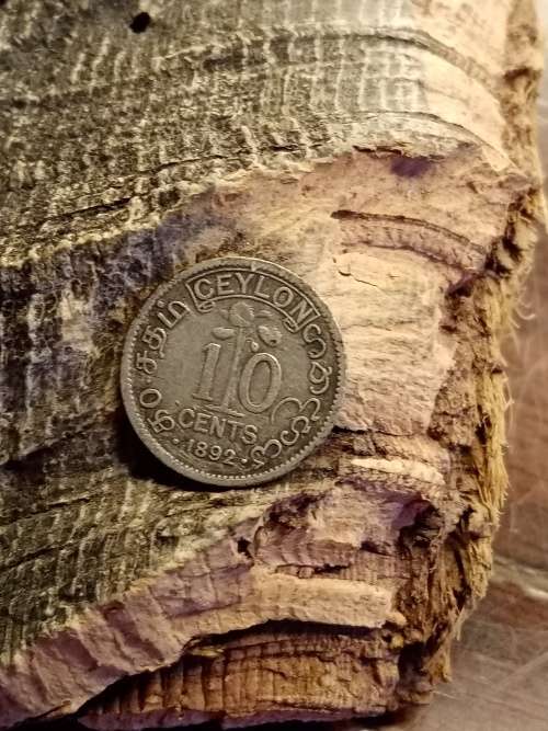 Ceylon 10 cents 1892