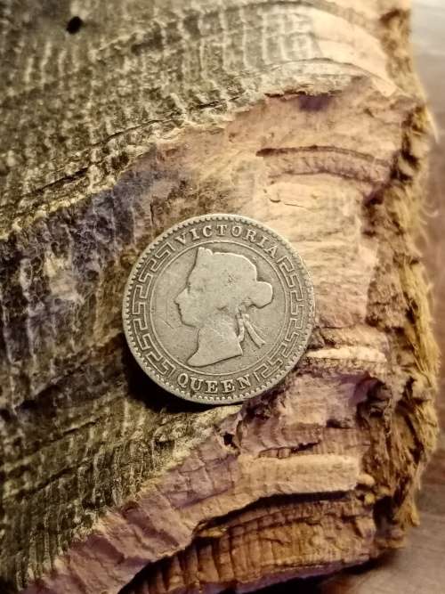 Ceylon 10 cents 1892