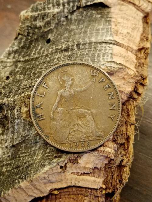United Kingdom half penny 1928