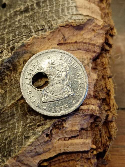 South Africa five cents 1975