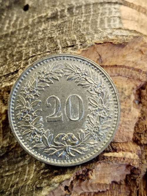 Switzerland 20 rappen 1966