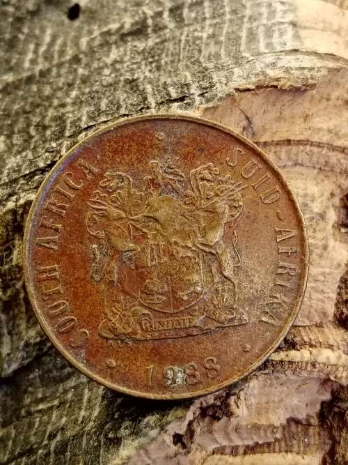 South Africa 2 cents 1988