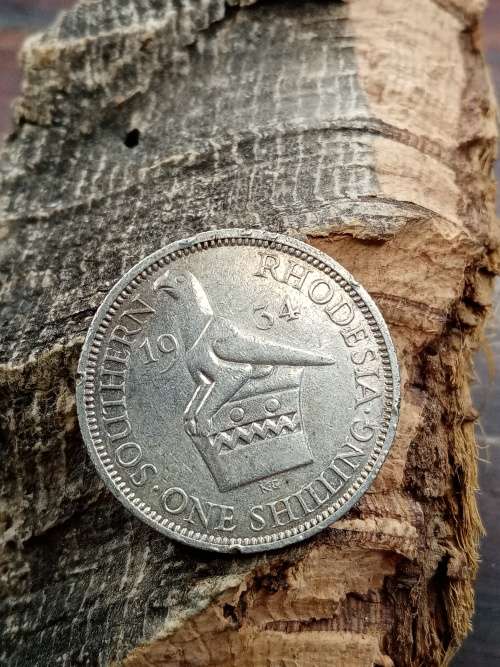 Southern Rhodesia 1934 1 shilling very rare only 333000 made