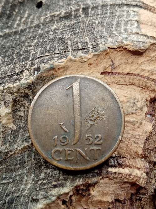 Netherlands One Cent 1952