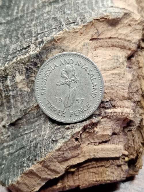 Rhodesia and Nyasaland 1957 three pence