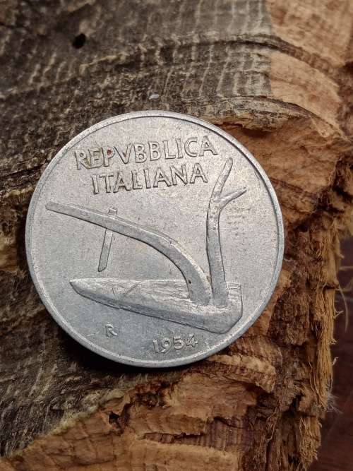 Italy 10 lire 1954