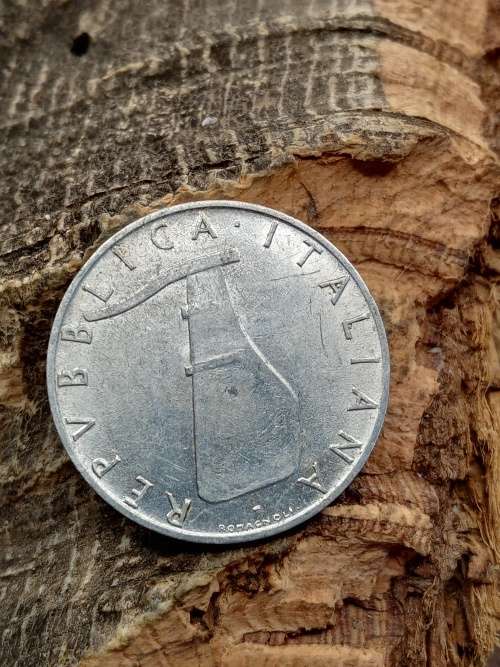 Italy 5 lire 1954