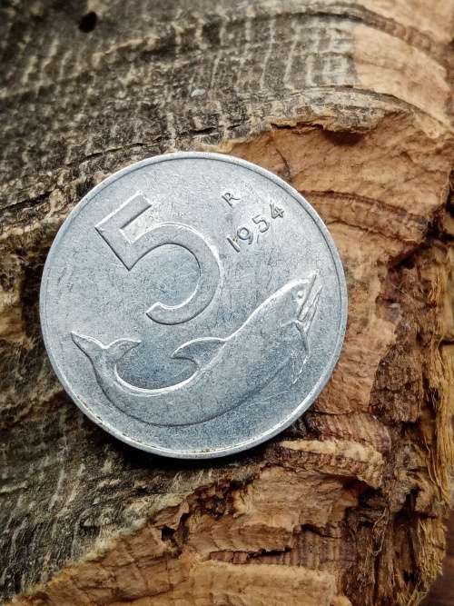 Italy 5 lire 1954